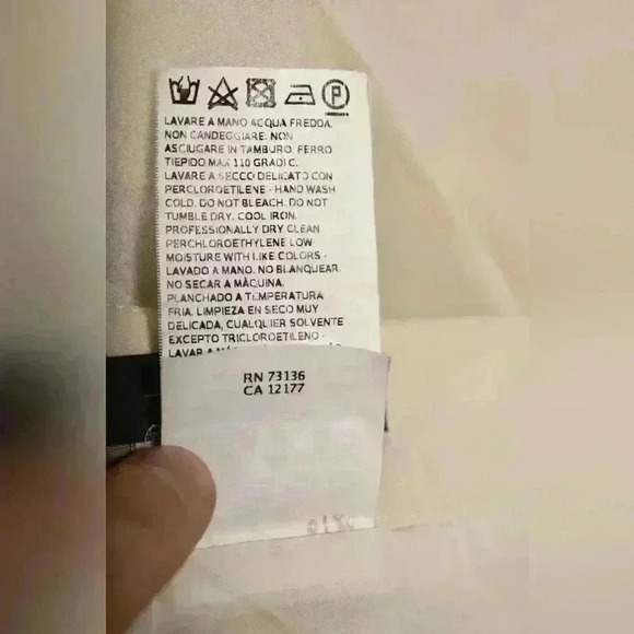 WEEKEND MAX MARA Ivory White  Pleated Silk Knee Length Skirt 8US Medium Italy - Picture 10 of 10